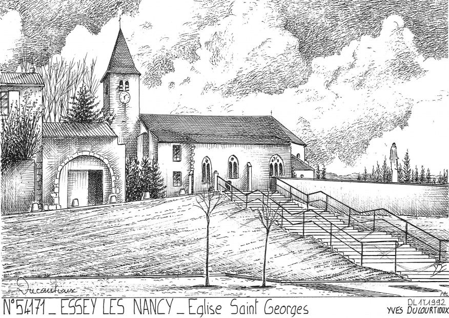 N 54171 - ESSEY LES NANCY - église st georges